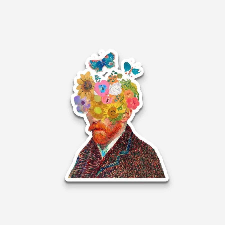 Van Gogh Self Portrait Sticker - Sticker | My Turtle